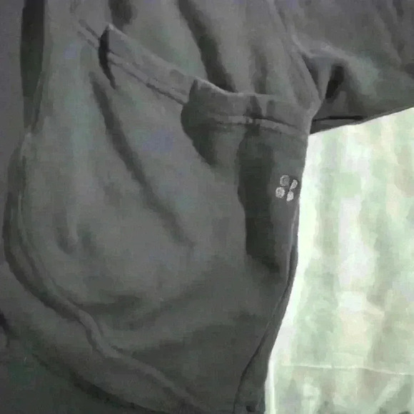 SWEATY BETTY CORA Grey Organic Cotton SWEATSHIRT Cardigan X-Small - Picture 12 of 15